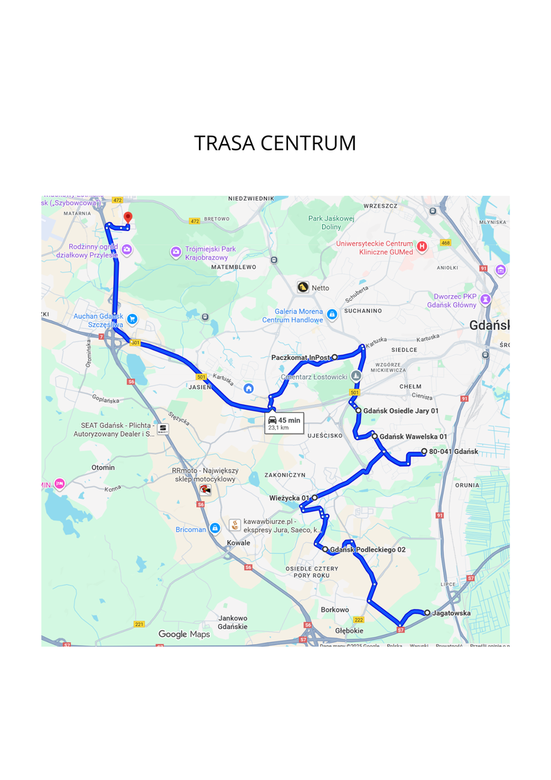 Trasa centrum