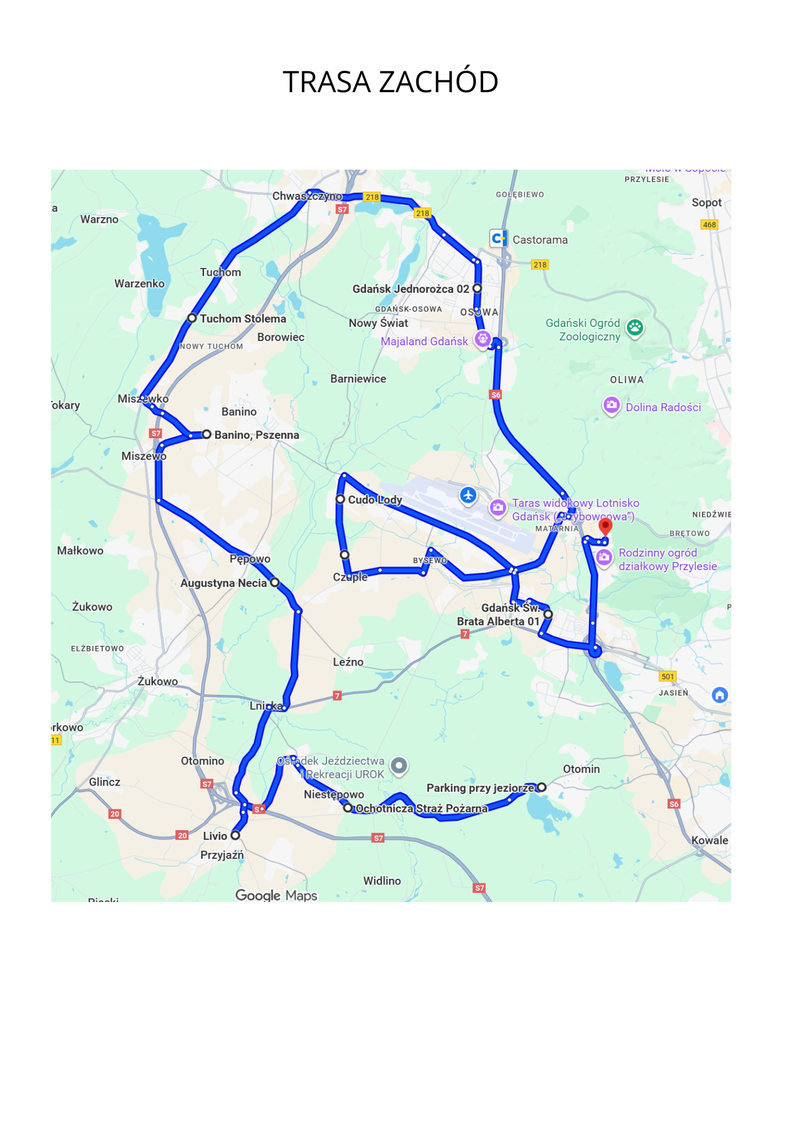 Trasa zachód